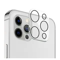 GENERICO - Protector de camara borde negro para iphone 12 Pro