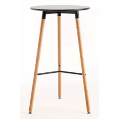 MOBLIHOUSE - Mesa Bar Lucca Negra 105cm