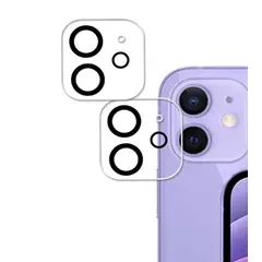 GENERICO - Protector de camara borde negro para iphone 11- 12 mini