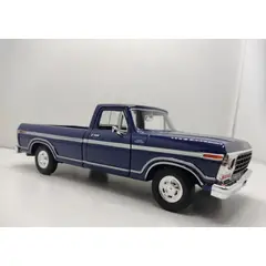 MOTORMAX - CAMIONETA FORD F150 1979 CUSTOM AZUL a Escala 1:24