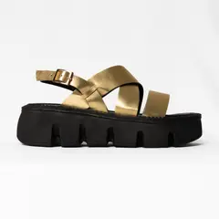 PRESTIGIO - Sandalia Vegano Dorado