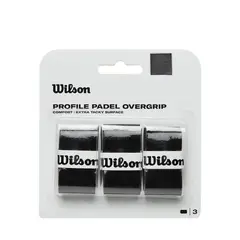 WILSON - Overgrip para Palas de Padel Profile 3PK- Negro