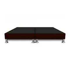 MAGIC CLASS - BASE CAMA CON PESTAÑA DIVIDIDA 140x190 MICROFIBRA CAFÉ