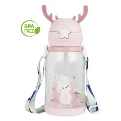 MUNDO BEBE - Vaso Pitillo Termo Para Bebe Niña Bebé Rosa