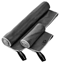 K6 - Set Toalla De Microfibra Individual Tallas Xs M Negro