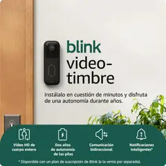 AMAZON - Blink Timbre Inteligente con Cámara Integrada HD Compatible con Alexa