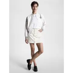 TOMMY HILFIGER - Mini Falda Con Botones