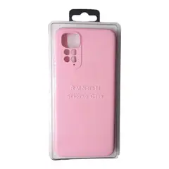 GENERICO - Forro Silicone Case Compatible con Xioami Note 11 4G Rosado