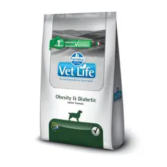 VET LIFE - Canine Perros Obesity Diabetic Obesidad 2kg