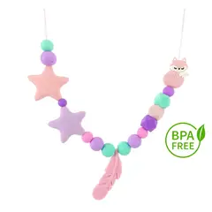 MAMI MAUSS - Collar de lactancia estrellas y pluma
