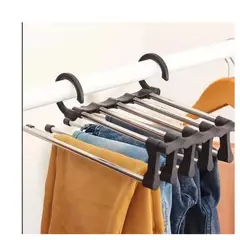 AFM - Gancho Ropa Múltiple Ahorrador Espacio 5 En 1 Pantalones
