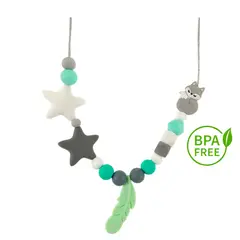 MAMI MAUSS - Collar de lactancia estrellas y pluma