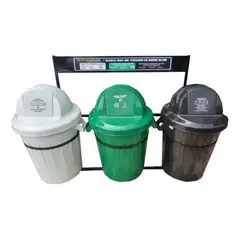 COLPLAST - Punto Ecológico De 120 Lts 3 Puestos