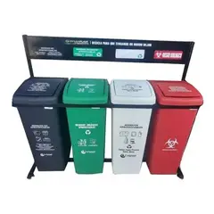 COLPLAST - Punto Ecológico De 55 Lts 4 Puestos