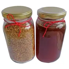 GENERICO - Dúo Miel abejas pura natural orgánica x 320g y polen x 160g