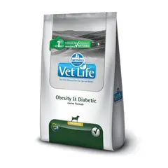 VET LIFE - Canine Perros Obesity Diabetic Mini 2kg