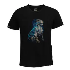 CREACIONES NU CROWN - Camiseta León esqueleto Hombre Original Nu Crown