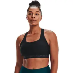 UNDER ARMOUR - Sujetador Mujer CrossbacK Mid Bra Negro