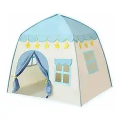 BABY ON - Carpa Castillo Casa Infantil De Niñas Y Niños Azul