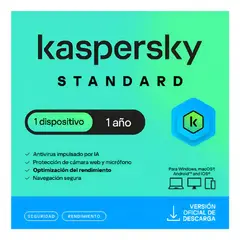 KASPERSKY - Antivirus Standard 1 Dispositivo 1 Año