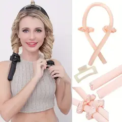 GENERICO - Diadema rizadora cabello sin calor barra onduladora en frio FK15-20