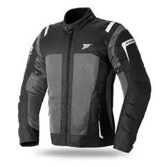 SEVENTY DEGREES - CHAQUETA PARA MOTO SEVENTY HOMBRE TOURING NEGRO GRIS TALLA S