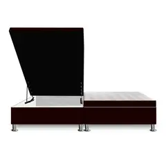 MAGIC CLASS - CAMA BAUL DIVIDIDA 160X190 MICROFIBRA NEGRO