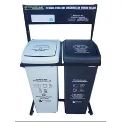 COLPLAST - Punto Ecológico De 55 Lts 2 Puestos