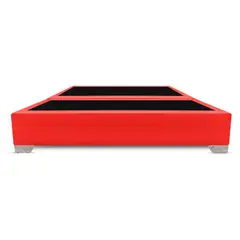 MAGIC CLASS - BASE CAMA DIVIDIDA PREMIUM TOP 140X190 ECOCUERO ROJO