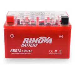 MERLIN ROD RINOVA - Bateria De Gel Para Motocicleta 12v 7ah Rbg7a Rinova