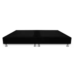 MAGIC CLASS - BASE CAMA DIVIDIDA PREMIUM TOP 140X190 MICROFIBRA NEGRO