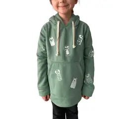 FRIOLENTA - Hoodie niños algodon percahado con capota