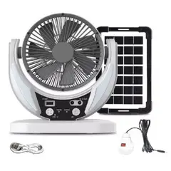 GENERICO - Ventilador Solar 8 Pulgadas