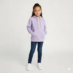 FRIOLENTA - Hoodie niños algodon percahado con capota