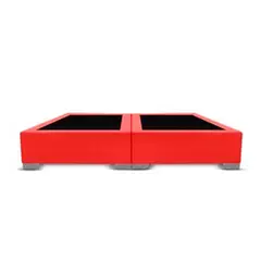 MAGIC CLASS - BASE CAMA DIVIDIDA PREMIUM TOP 160X190 ECOCUERO ROJO