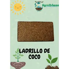 GENERICO - Ladrillo de Coco Sustrato Compacto Seco Deshidratado Expande