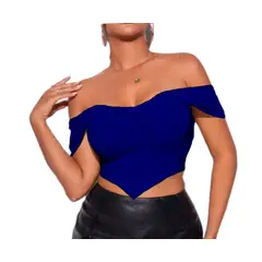 BAPU - Crop top corset tiras caídas varillas laterales
