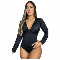 RAINBOW MODA - Blusa Body Mujer Manga Larga Elegante Moda