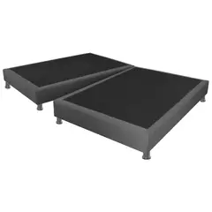 DORMILANDIA - Base cama dividida gris semidoble 120x190