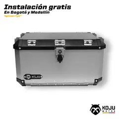 KOJU - Maletero en aluminio para moto-59L tono ALUMINIO marca