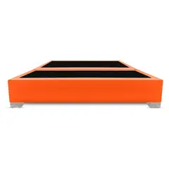 MAGIC CLASS - BASE CAMA DIVIDIDA PREMIUM TOP 200X200 ECOCUERO NARANJA
