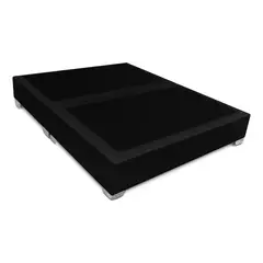 MAGIC CLASS - BASE CAMA DIVIDIDA PREMIUM TOP 200X200 ECOCUERO NEGRO
