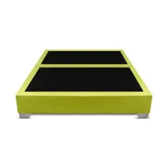 MAGIC CLASS - BASE CAMA DIVIDIDA PREMIUM TOP 200X200 ECOCUERO VERDE