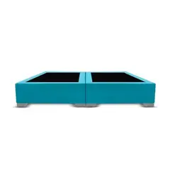 MAGIC CLASS - BASE CAMA DIVIDIDA PREMIUM TOP 200X200 MICROFIBRA AZUL