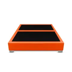 MAGIC CLASS - BASE CAMA DIVIDIDA PREMIUM TOP 200X200 MICROFIBRA NARANJA