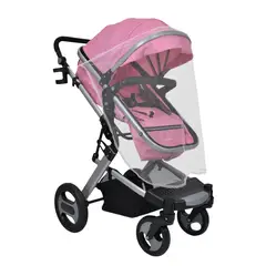 HAPPY BABY - Coche Moises Wow Bebe Rosa