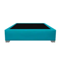 MAGIC CLASS - BASE CAMA PREMIUM TOP 100X190 ECOCUERO AZUL