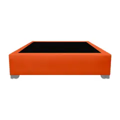 MAGIC CLASS - BASE CAMA PREMIUM TOP 100X190 ECOCUERO NARANJA