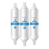COREAQUA - Filtro De Agua Para Nevera LG Adq73693901 Set X3-