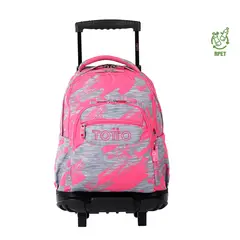 TOTTO - Morral Mujer Rue Bomper Renglon Rosado
